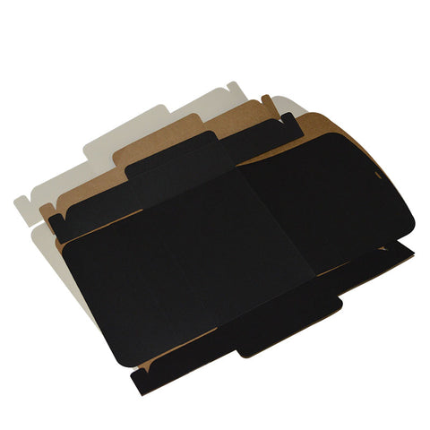 Large Silk Ribbon Closure Design BLACK Kraft Gift boxes (42x31x11Cms) 12Pc Pack - Brown