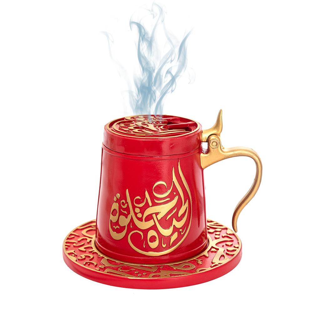 Bukhoor Dukhoon Portable Incense Burner Big Cup - Red