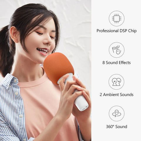 YMI Bluetooth Integrated Karaoke Wireless Microphone - Blue