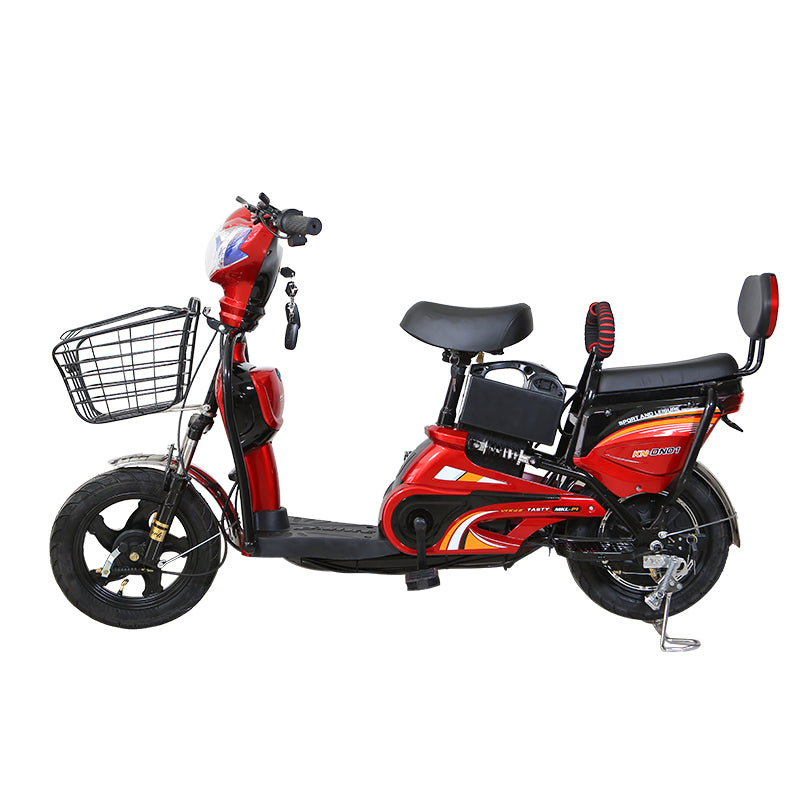 Trendy 48V Grocery Electric scooter bike | Adults Electric Scooter - RED