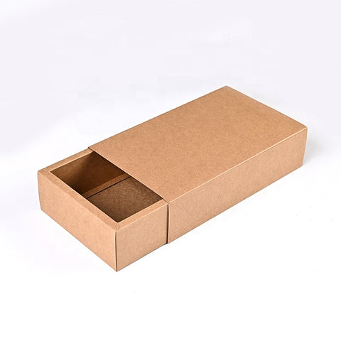 12Pcs BROWN Drawer Gift Boxes Kraft Brown Packaging Boxes Party Giveaway Box - 36x16x5cm - Willow