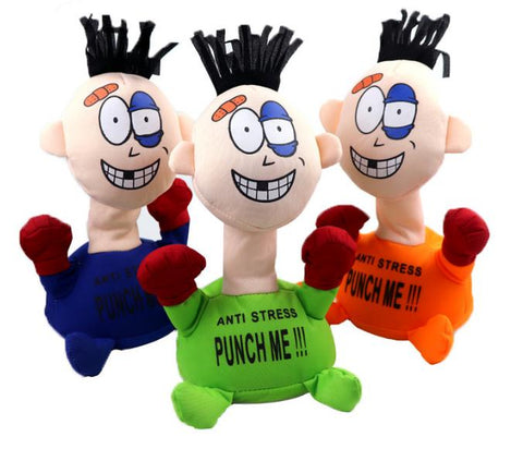 Funny Anti Stress Punch Me Screaming Toy 1 Pc Pack - Orange