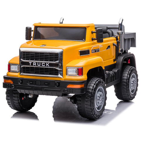 Olmecs 12v Electric Ride on Truck Tractor Car for Big Kids to Drive