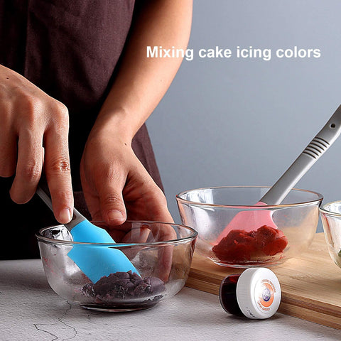 Kitchen Silicone Mini Jar Wet Food Can Scraper Scoop Spatula for Cooking Baking Frosting and Mixing