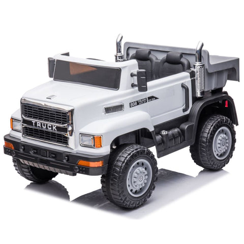 Olmecs 12v Electric Ride on Truck Tractor Car for Big Kids to Drive