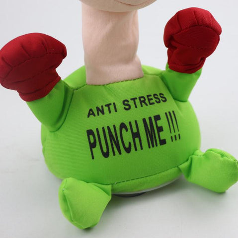 Funny Anti Stress Punch Me Screaming Toy 1 Pc Pack - Blue
