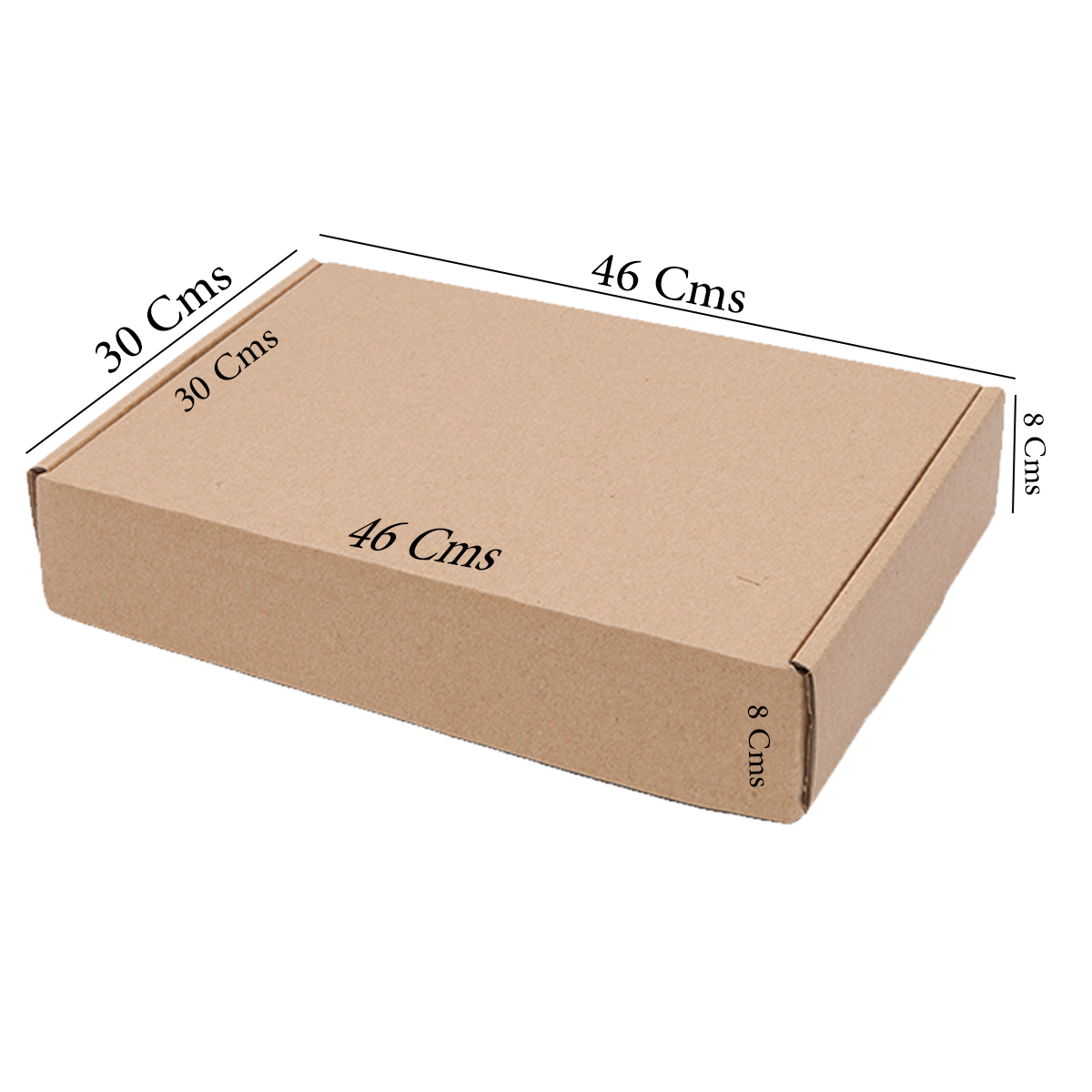 Extra Large Brown Kraft Mailing Boxes 46 x 30 x 8 Cm (10Pc Pack)
