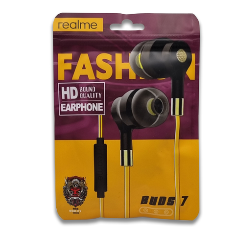 Realme BUDS 7 wired fashion headphones
