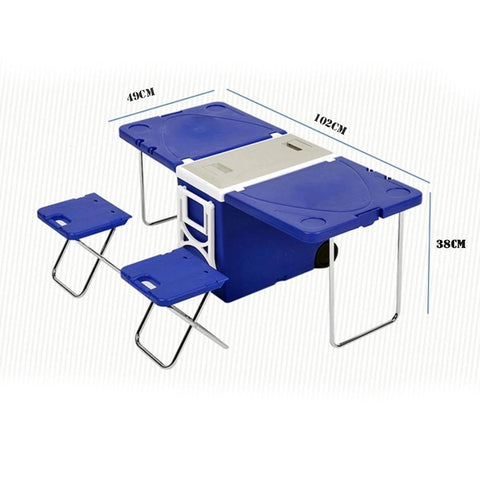 Multi-function picnic table with cooling incubator