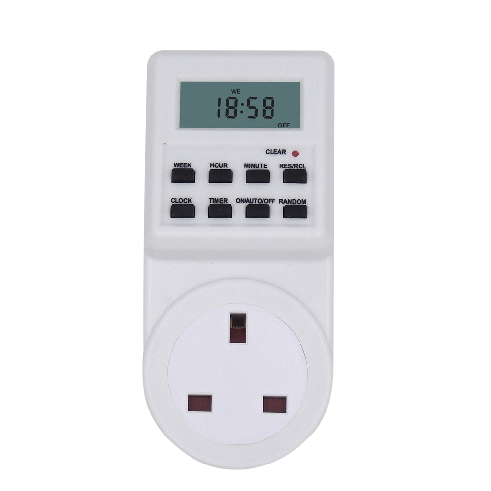 Small Compact LCD Digital Countdown Timer Switch Socket – Emaratshop