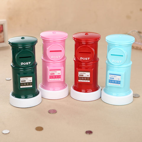 Postbox Shaped Piggy Banks Cute Money Box for Kids - Pink