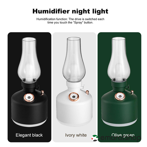 Cool Mist Humidifier - Car USB Portable Retro Kerosene Lamp Air Humidifier