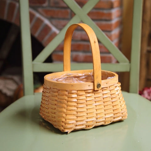 Fruit and flower basket, natural color shopping wicker basket Wicker storage basket - WILLOW