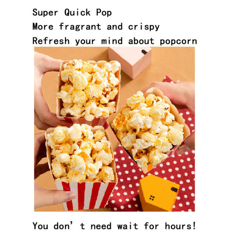 Desktop Automatic Popcorn Machine Without Oil Healthy Food Snack Making Machine