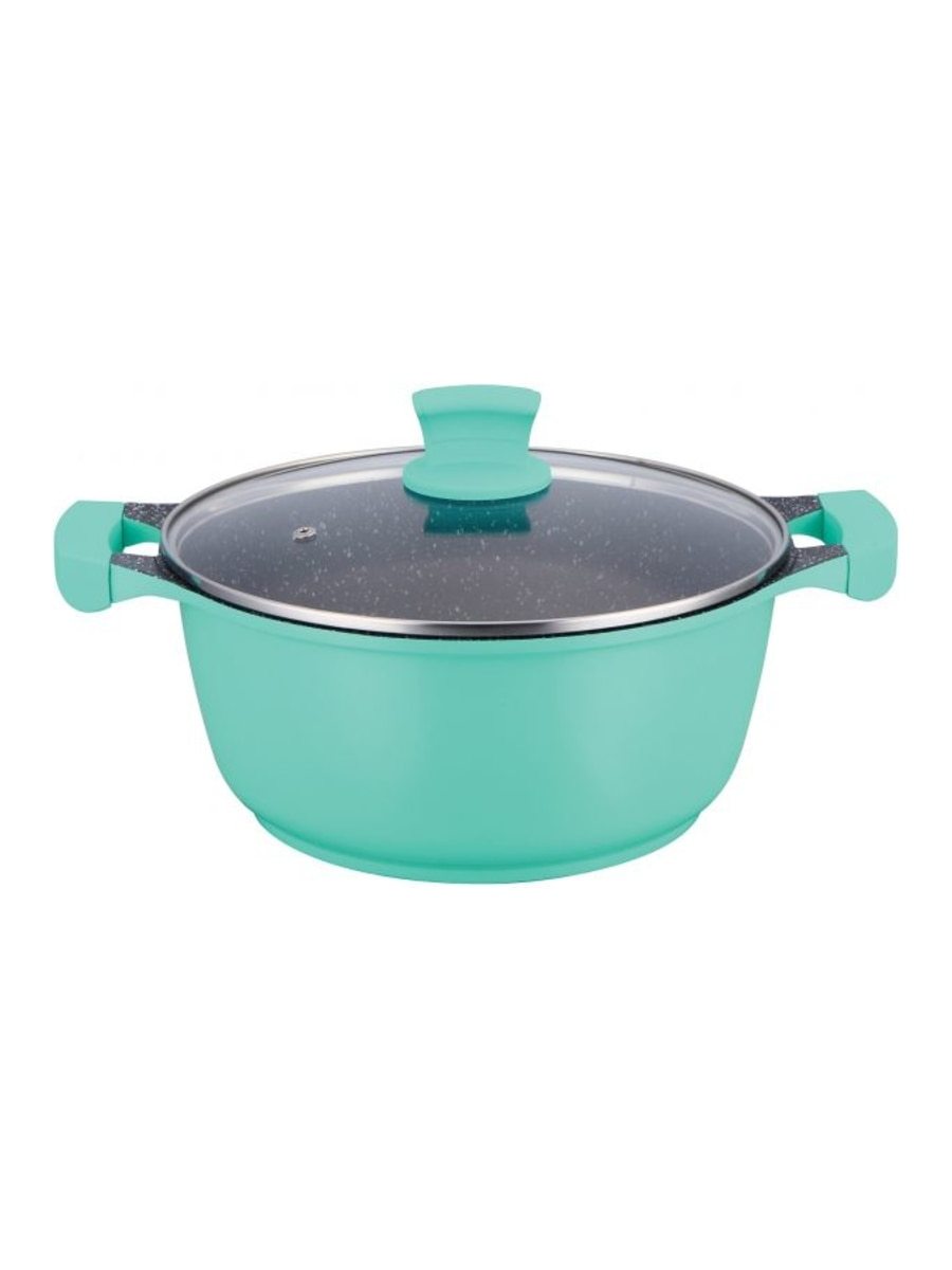 Winsor Cast Aluminium Non-Stick Cookware 11 Pieces, Turquoise - WR6013 Turquoise