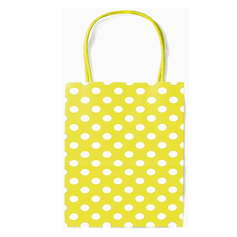 Red Polka DOT Biodegradable, Food Safe Ink & Paper, Premium Quality  Kraft Bag 21x15x8cm (12 Pc Pack)