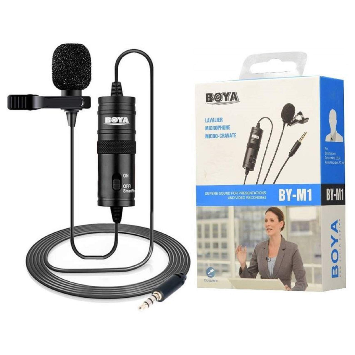 BY-M1 Omnidirectional Lavalier Condenser Recording Microphone - BOYA