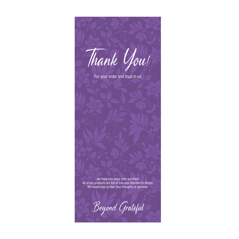 Willow 200Pc Pack Thank You For Your Order Sticker For Box (15.5x6.5Cms)