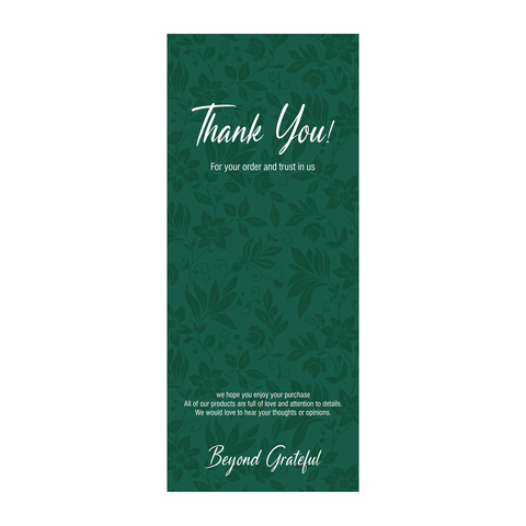 Willow 200Pc Pack Thank You For Your Order Sticker For Box (15.5x6.5Cms)