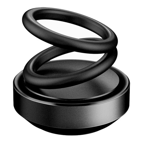 Double Ring Rotating Aromatherapy incense for Car - Black