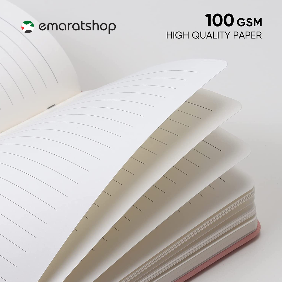 Olmecs PU Soft Leather Covered Notebook With Elastic Strap - Yellow