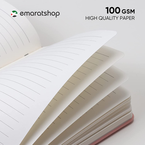 Olmecs PU Soft Leather Covered Notebook With Elastic Strap - Yellow