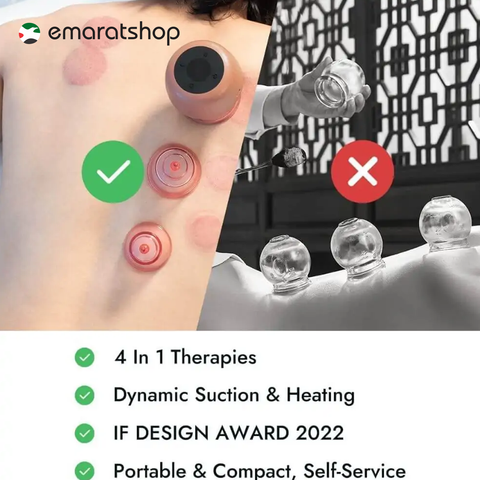 Zdeer Smart Electric Cupping Therapy Massager Set Gua Sha Suction