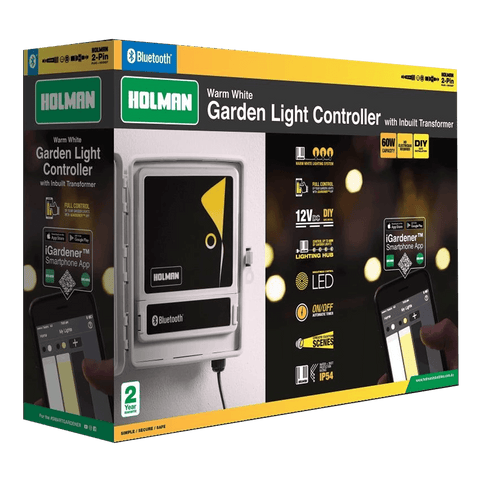 Warm White Garden Light Controller with Bluetooth - Holman