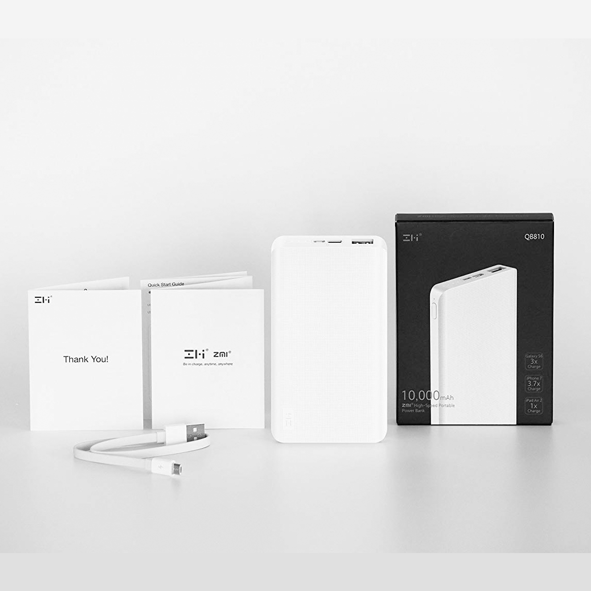 ZMI 10000mAh Battery Pack Fast Charging Portable Charger Pocket Power Bank - Xiaomi
