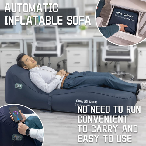 MicroNovelty giga Lounge gs1:one-Key Automatic Inflatable Lounger - Orange