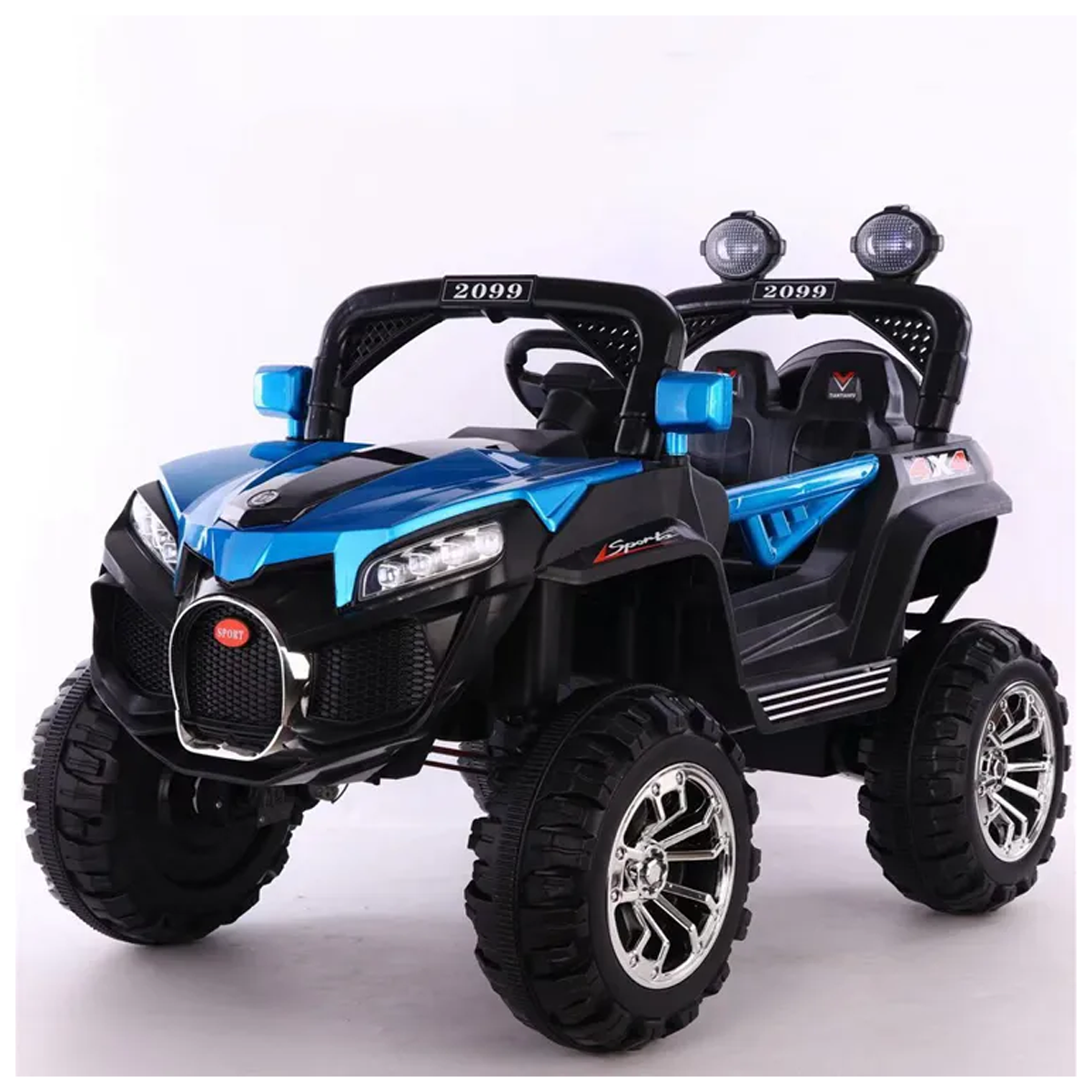 Kids Blue Electric Toy Car for children Drive Four Wheels Remote Control Car - Olmecs
