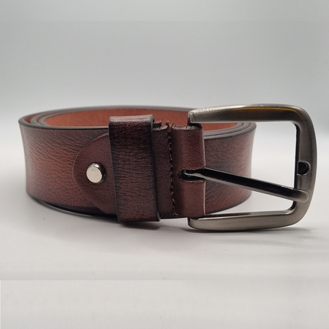 Laurence Olivier Genuine Premium Classic Leather Dress Belt - Tan