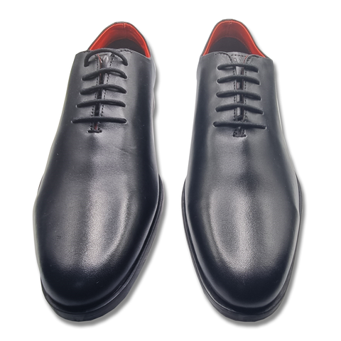 Men Black Leather Formal Dress Shoes - Laurence Olivier