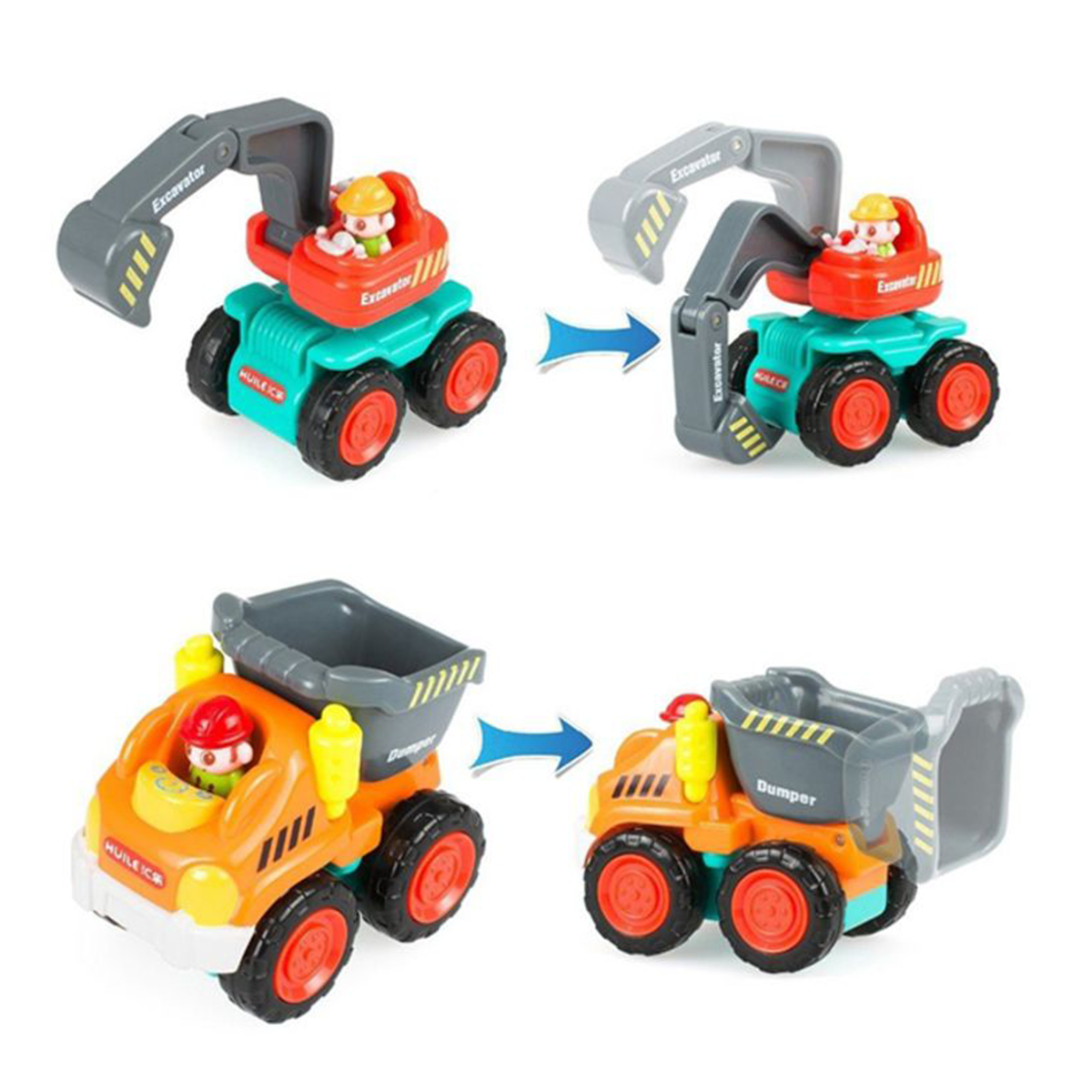Baby Toys Super Construction Vehicles -12 Pcs Set - Hola