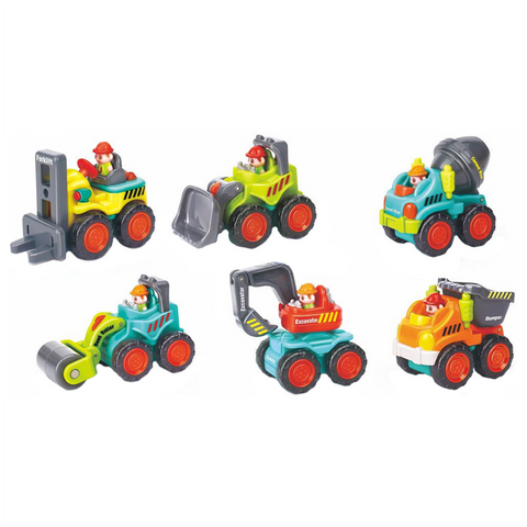 Baby Toys Super Construction Vehicles -12 Pcs Set - Hola
