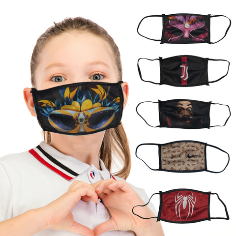 Kid's Face Covering Cloth masks Washable & Reusable (6pc Pack) SETA