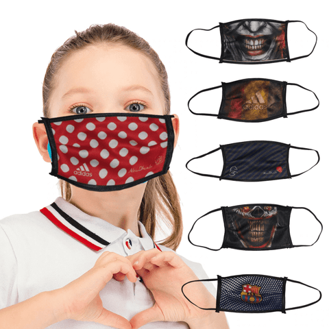 Kid's Face Covering Cloth masks Washable & Reusable (6pc Pack) SETC