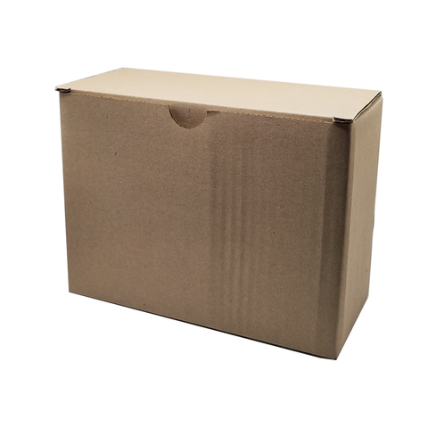 Heavy Duty Brown Medium Corrugated kraft Boxes for Gifts (19x14x8.5) Cms – (6Pc Pack) - WILLOW