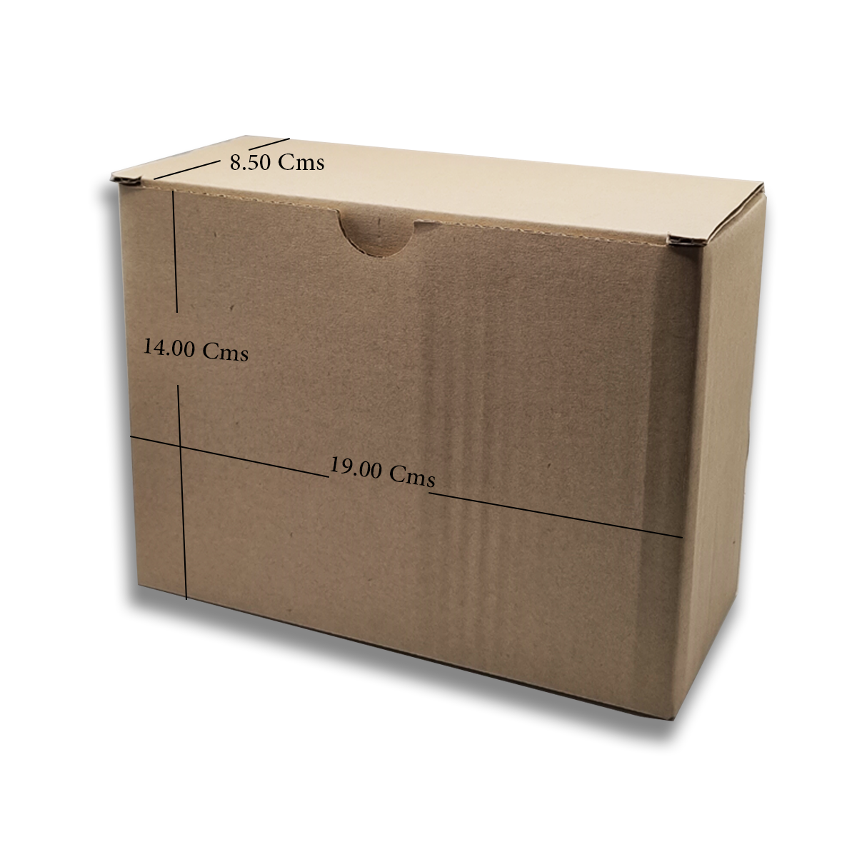 Heavy Duty Brown Medium Corrugated kraft Boxes for Gifts (19x14x8.5) Cms – (6Pc Pack) - WILLOW