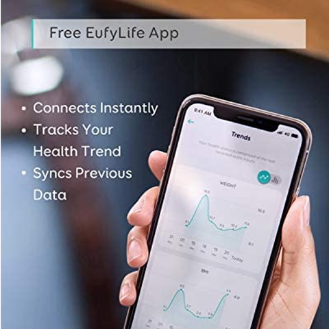 eufy Smart Scale P1 with Bluetooth, Body Fat Scale, Wireless Digital Bathroom Scale - Black