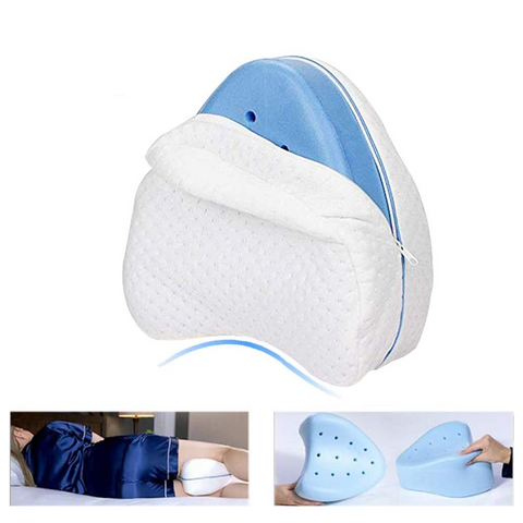Knee Pillow, Legacy Leg Pillow for Back, Support Sleeping Relief From Pain - White