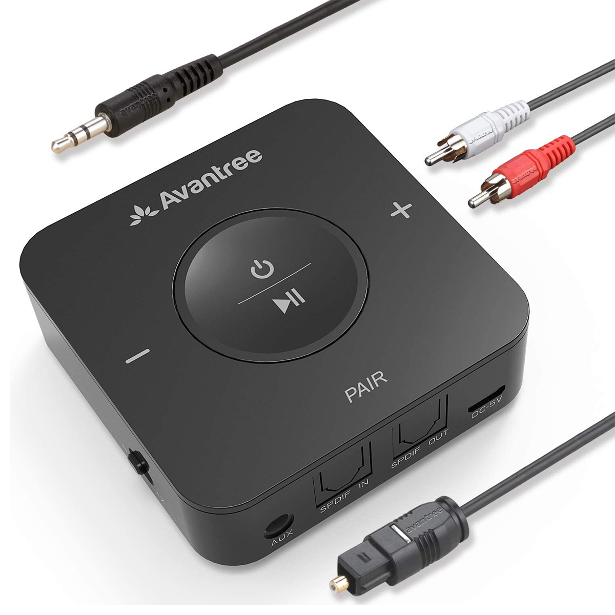 TC417 Low Latency Bluetooth Transmitter Receiver with Battery - Avantree