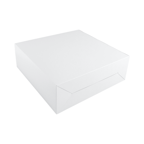 Willow Cake Box Plain White 35 X 35 X 12 CM – 12 Piece Pack