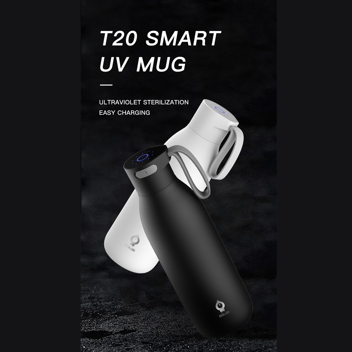 T20 Self Cleaning / Sterilization UV Smart Mug