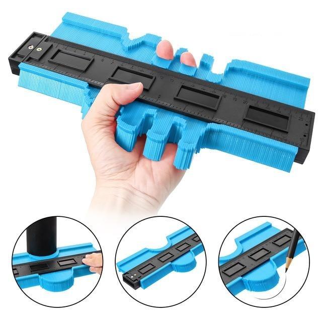 Tiles Edge Shaping Wood Measure Ruler ABS Contour Gauge Duplicator 5/10 inch 4.9