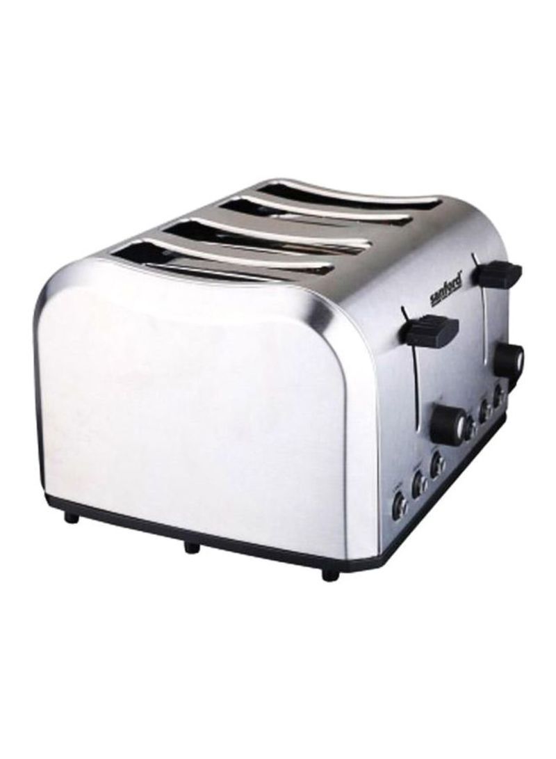 4-Slice Bread Toaster Silver/Black - SF5745BT