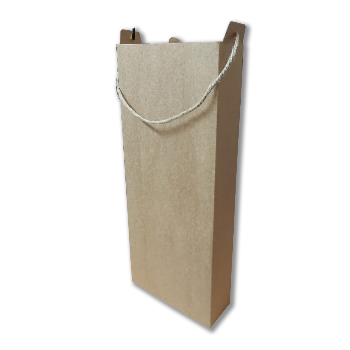 12Pc Pack Jute Rope Handle Kraft Cardboard Boxes with Sliding Top 36x16x5.5 Cms - Willow