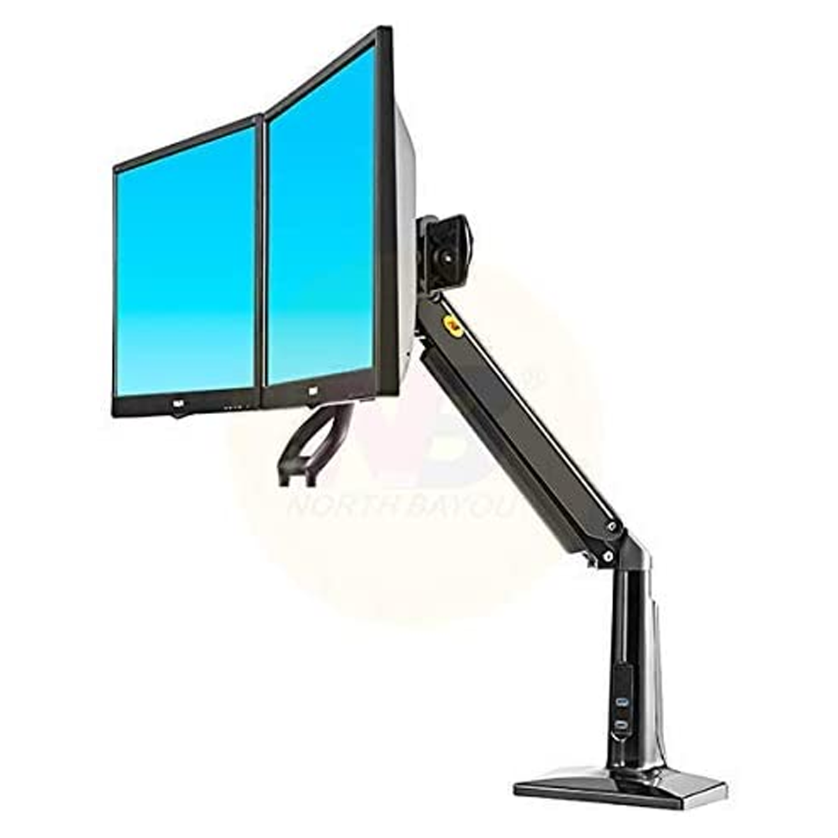 Monitor Mount Full Motion Swivel Monitor Arm with Gas Spring(17-27", Dual Monitor) - North Bayou