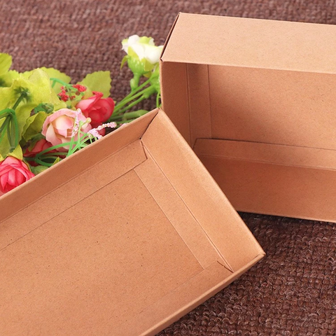 Medium 12Pc Pack Premium Brown Kraft Two Piece Gift Boxes 22 x 17 x 7.5 Cms - Willow