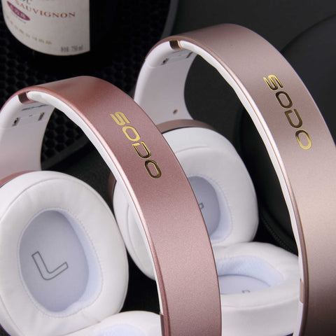 Original SODO 600 Comfortable Wireless Headphone NFC Twist-out Bluetooth Speaker Headphone with Microphone